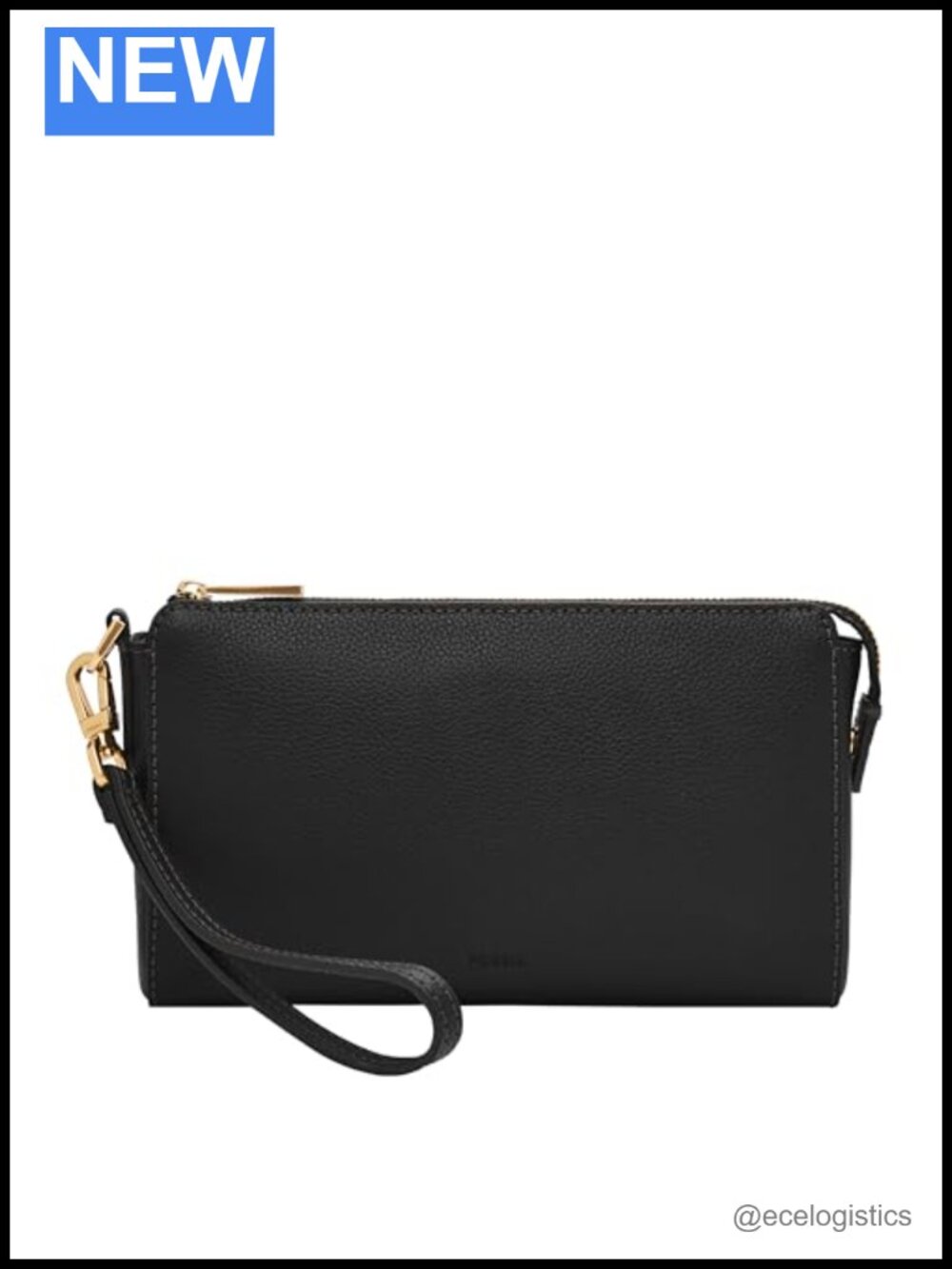 Genuine Leather Wristlet Pouch with Credit Card Slots
